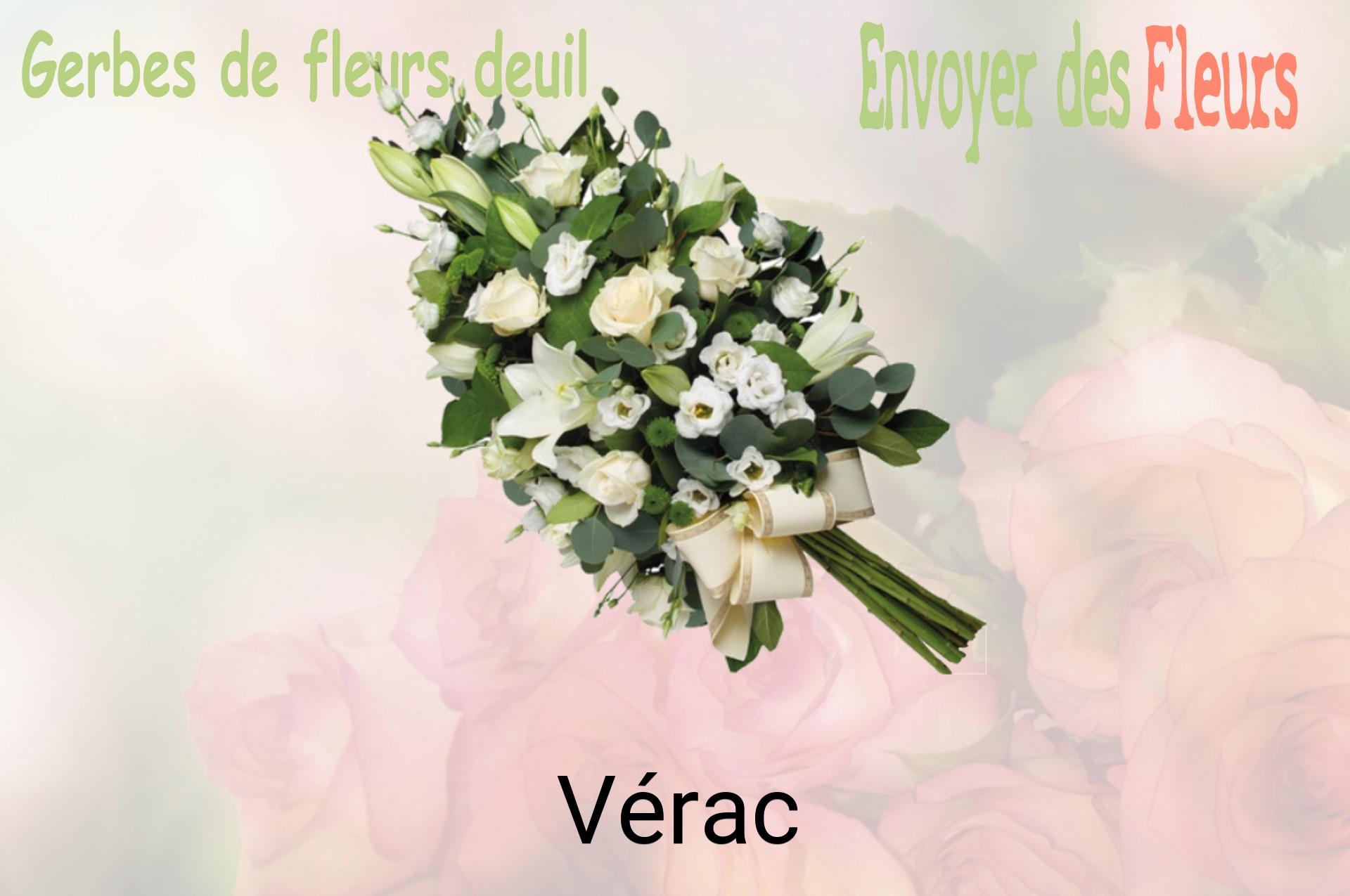 Gerbe de fleurs de deuil livrée à Vérac